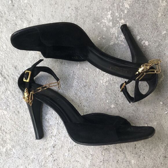 Gucci suede leopard heels - Picture 2 of 13